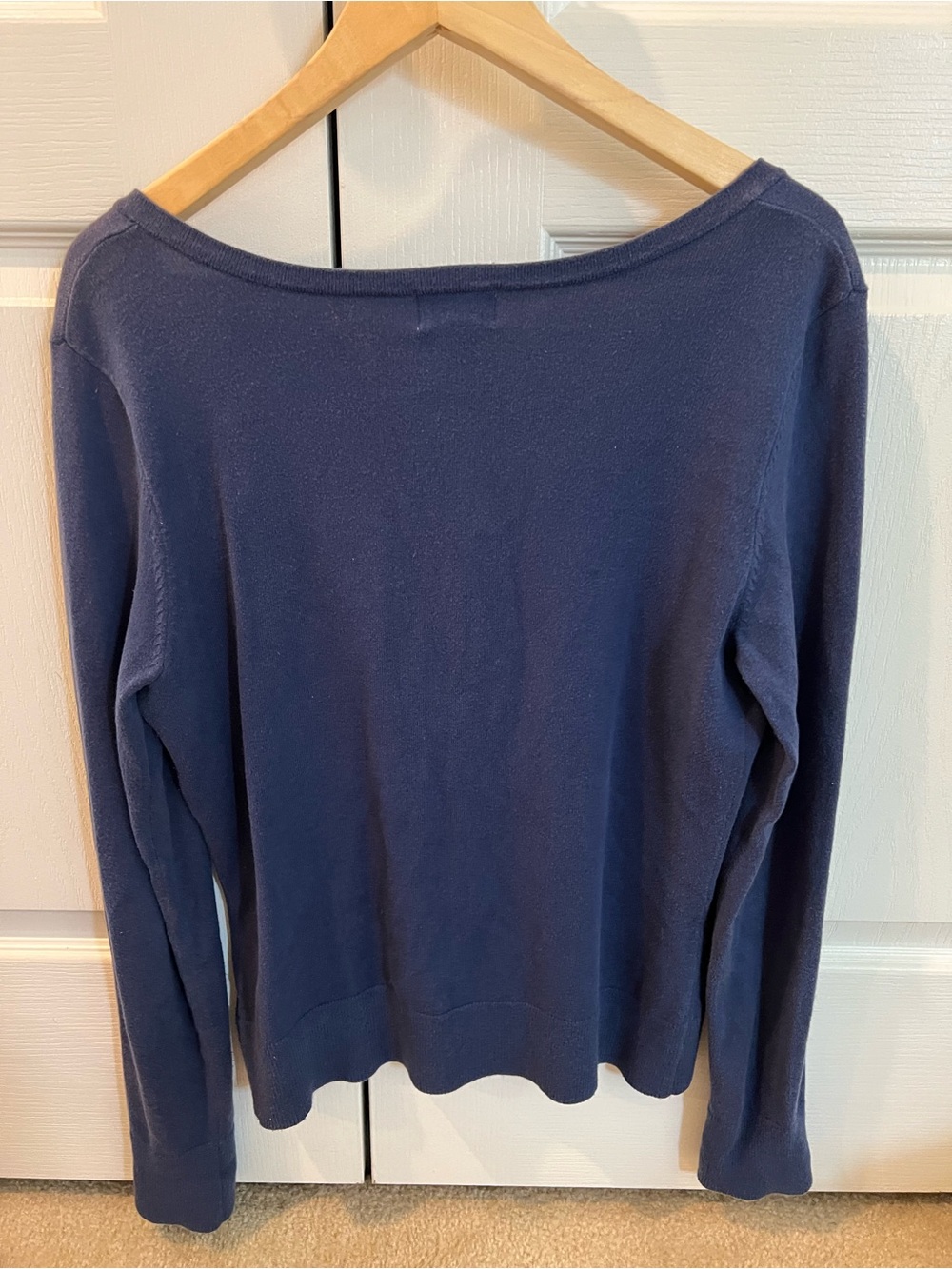 Lilly Pulitzer Navy Scoop-Neck Button Cardigan - Picture 2 of 6